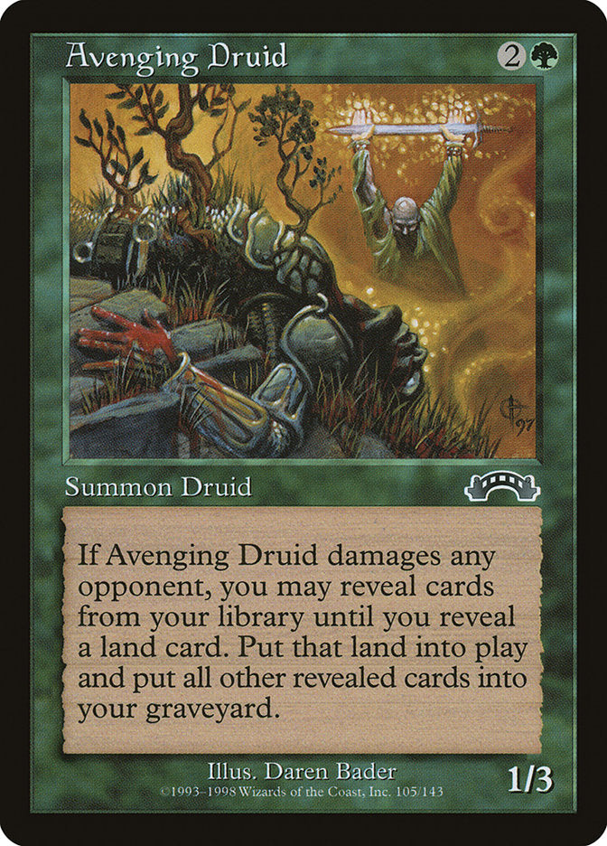 Avenging Druid [Exodus] MTG Single Magic: The Gathering | Red Claw Gaming