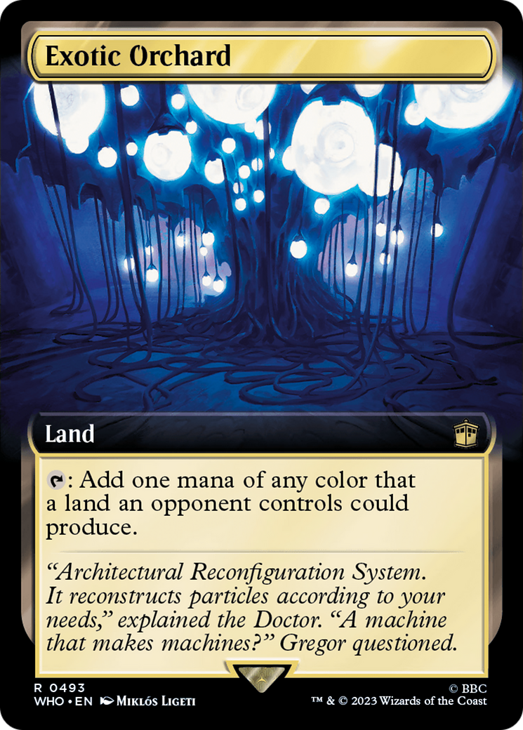 Exotic Orchard (Extended Art) [Doctor Who] MTG Single Magic: The Gathering | Red Claw Gaming