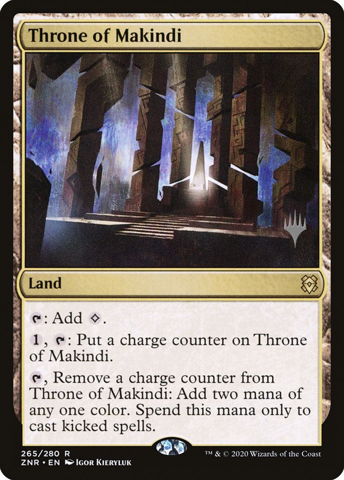 Throne of Makindi (Promo Pack) [Zendikar Rising Promos] MTG Single Magic: The Gathering | Red Claw Gaming