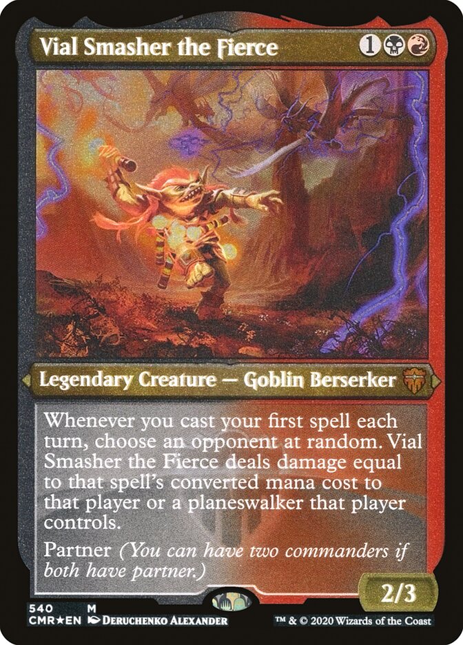 Vial Smasher the Fierce (Etched) [Commander Legends] MTG Single Magic: The Gathering | Red Claw Gaming