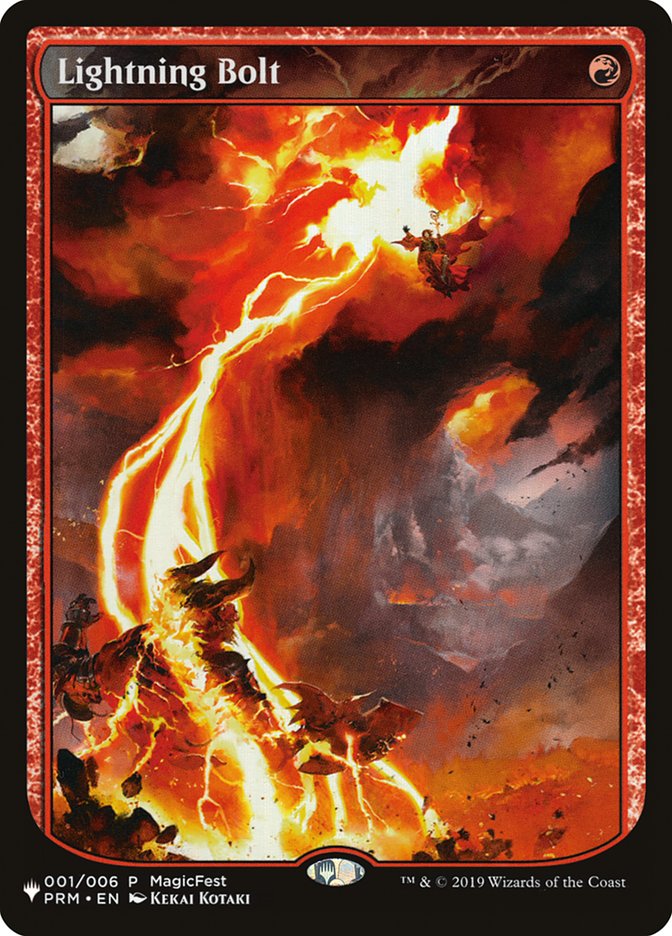 Lightning Bolt (001/006) [The List] MTG Single Magic: The Gathering | Red Claw Gaming