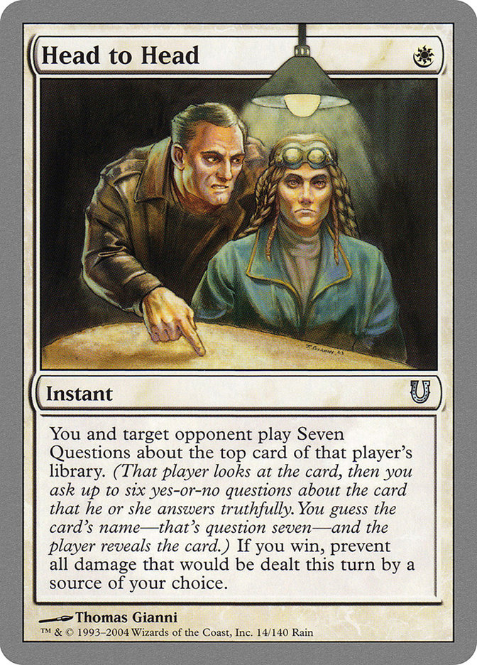Head to Head [Unhinged] MTG Single Magic: The Gathering | Red Claw Gaming