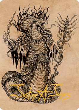 Sivriss, Nightmare Speaker Art Card (51) (Gold-Stamped Signature) [Commander Legends: Battle for Baldur's Gate Art Series] MTG Single Magic: The Gathering | Red Claw Gaming