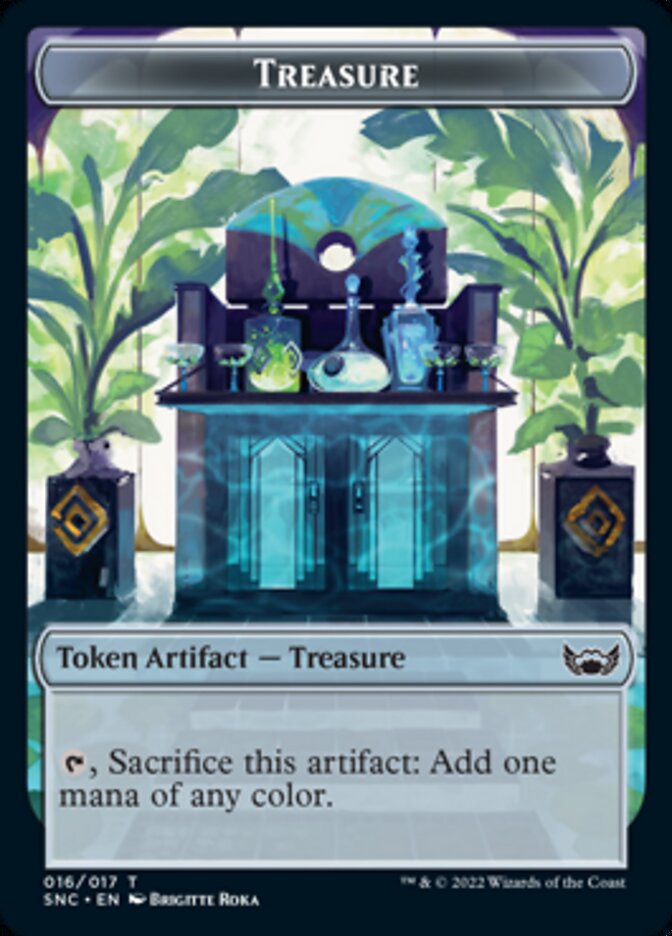 Treasure (016) // Copy Double-Sided Token [Streets of New Capenna Tokens] MTG Single Magic: The Gathering | Red Claw Gaming