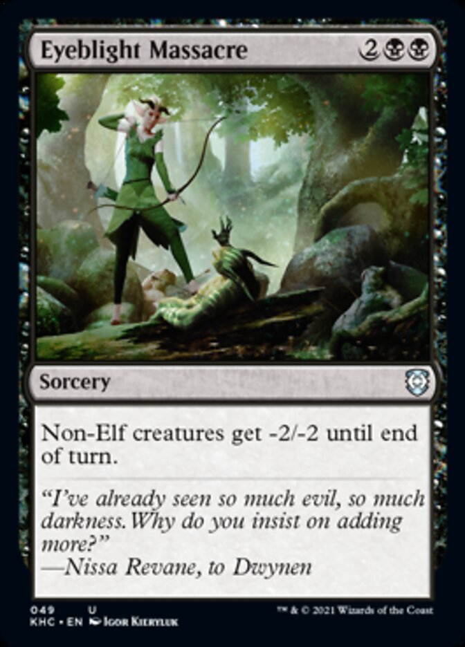 Eyeblight Massacre [Kaldheim Commander] MTG Single Magic: The Gathering | Red Claw Gaming