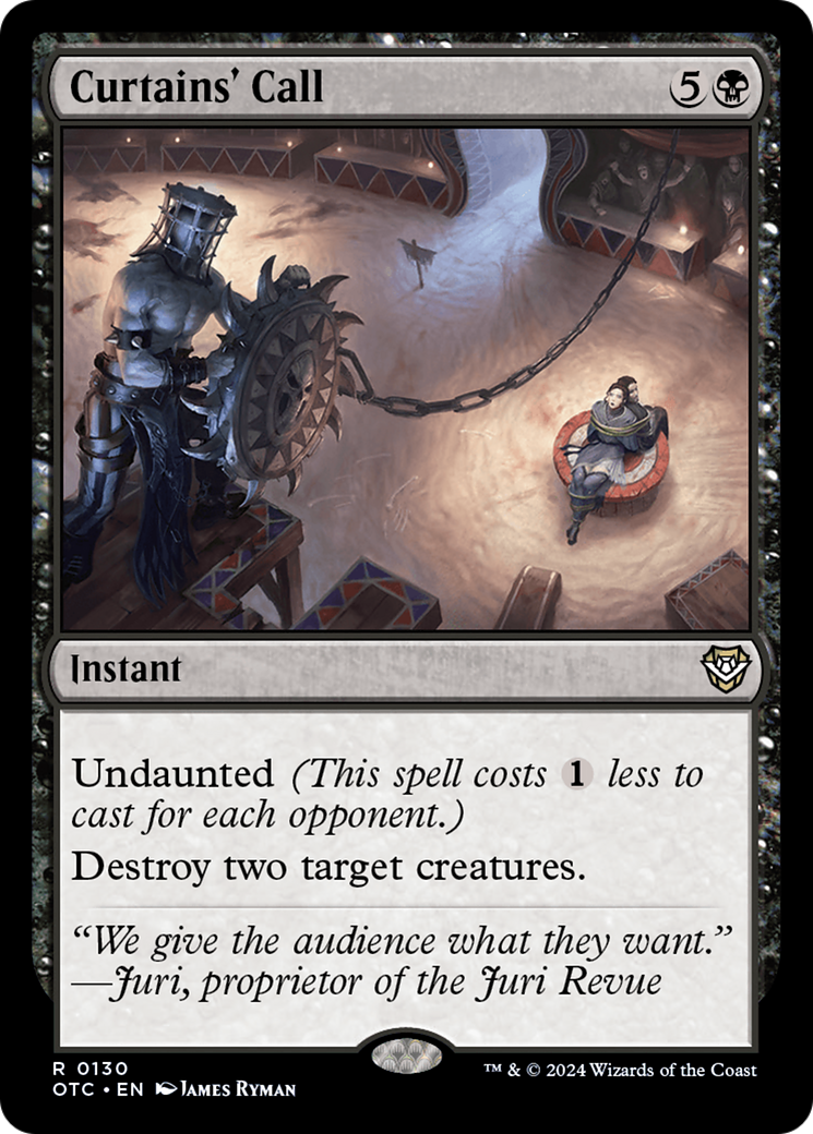 Curtains' Call [Outlaws of Thunder Junction Commander] MTG Single Magic: The Gathering | Red Claw Gaming