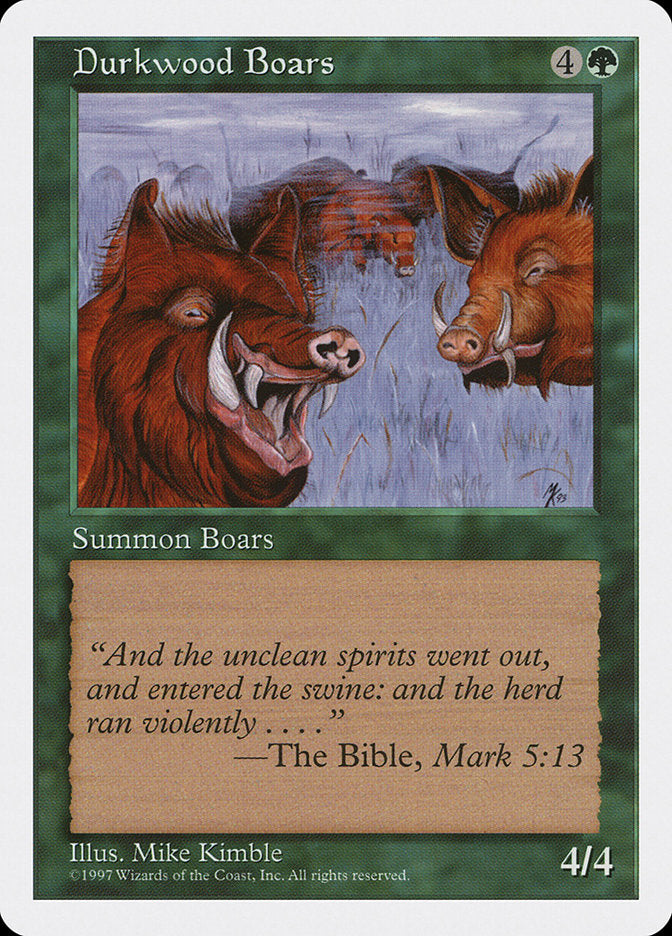 Durkwood Boars [Fifth Edition] MTG Single Magic: The Gathering | Red Claw Gaming