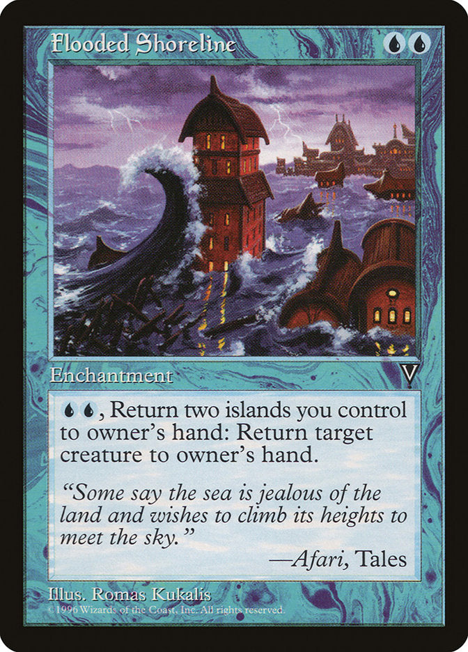 Flooded Shoreline [Visions] MTG Single Magic: The Gathering | Red Claw Gaming