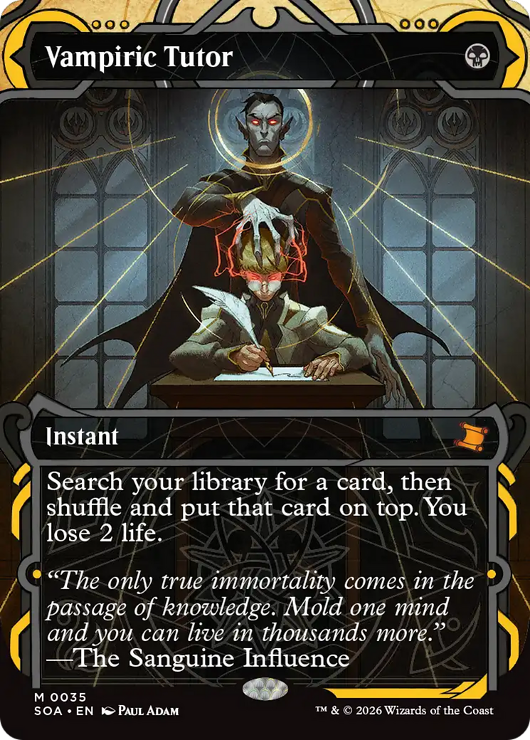 Vampiric Tutor [Secrets of Strixhaven: Mystical Archive] MTG Single Magic: The Gathering | Red Claw Gaming