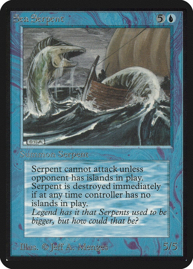 Sea Serpent [Alpha Edition] MTG Single Magic: The Gathering | Red Claw Gaming