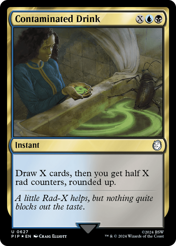 Contaminated Drink (Surge Foil) [Fallout] MTG Single Magic: The Gathering | Red Claw Gaming