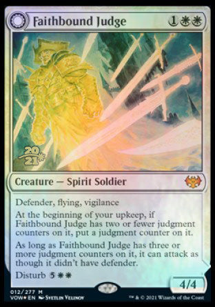 Faithbound Judge // Sinner's Judgment [Innistrad: Crimson Vow Prerelease Promos] MTG Single Magic: The Gathering | Red Claw Gaming