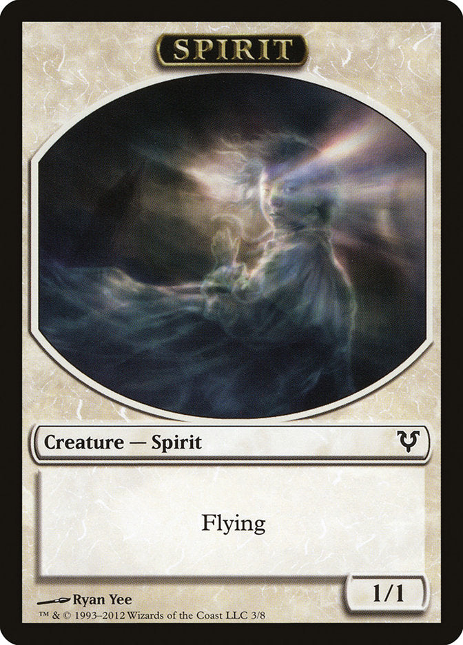 Spirit Token (3/8) [Avacyn Restored Tokens] MTG Single Magic: The Gathering | Red Claw Gaming