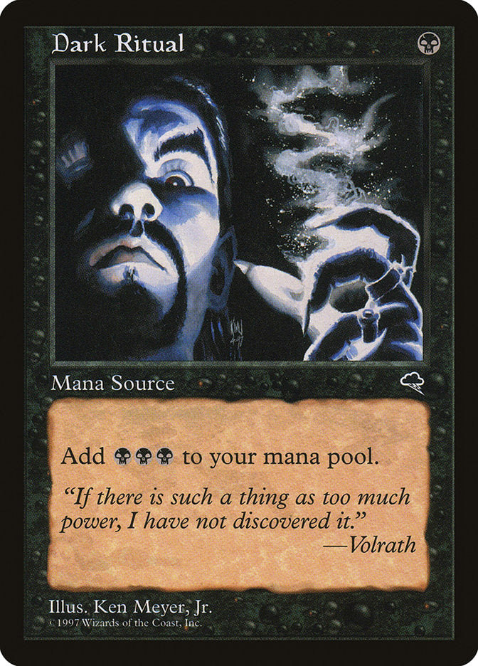 Dark Ritual [Tempest] MTG Single Magic: The Gathering | Red Claw Gaming