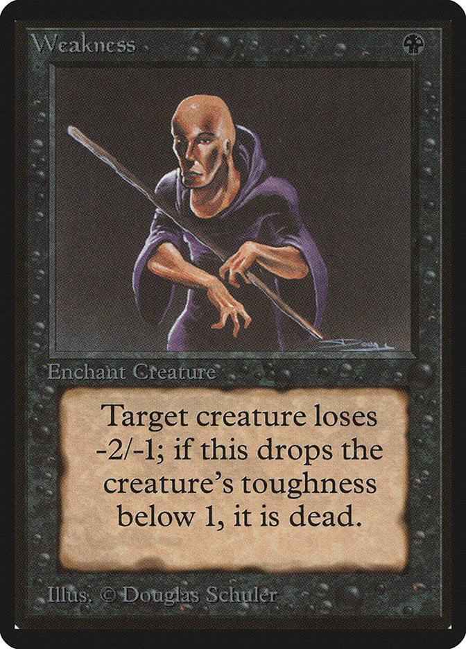 Weakness [Beta Edition] MTG Single Magic: The Gathering | Red Claw Gaming