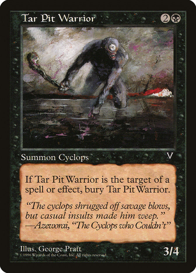 Tar Pit Warrior [Visions] MTG Single Magic: The Gathering | Red Claw Gaming