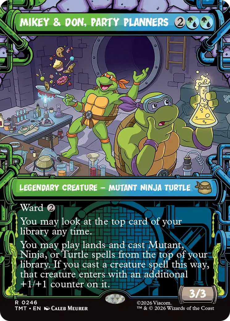 Mikey & Don, Party Planners (Showcase) [Teenage Mutant Ninja Turtles] MTG Single Magic: The Gathering | Red Claw Gaming