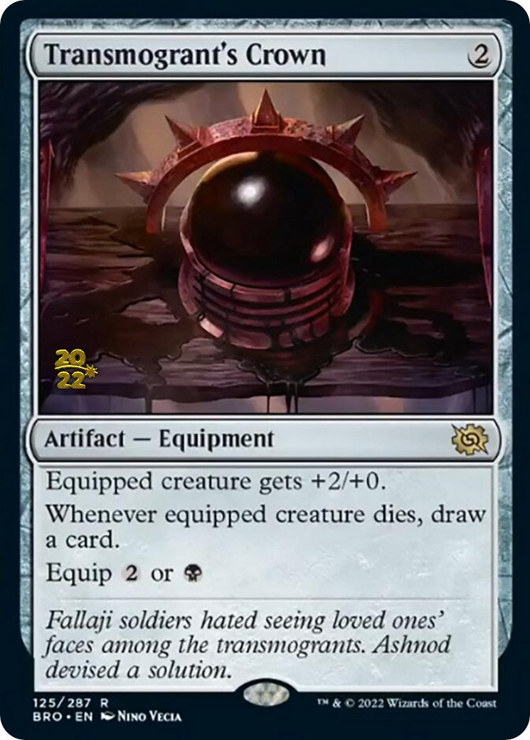 Transmogrant's Crown [The Brothers' War Prerelease Promos] MTG Single Magic: The Gathering | Red Claw Gaming