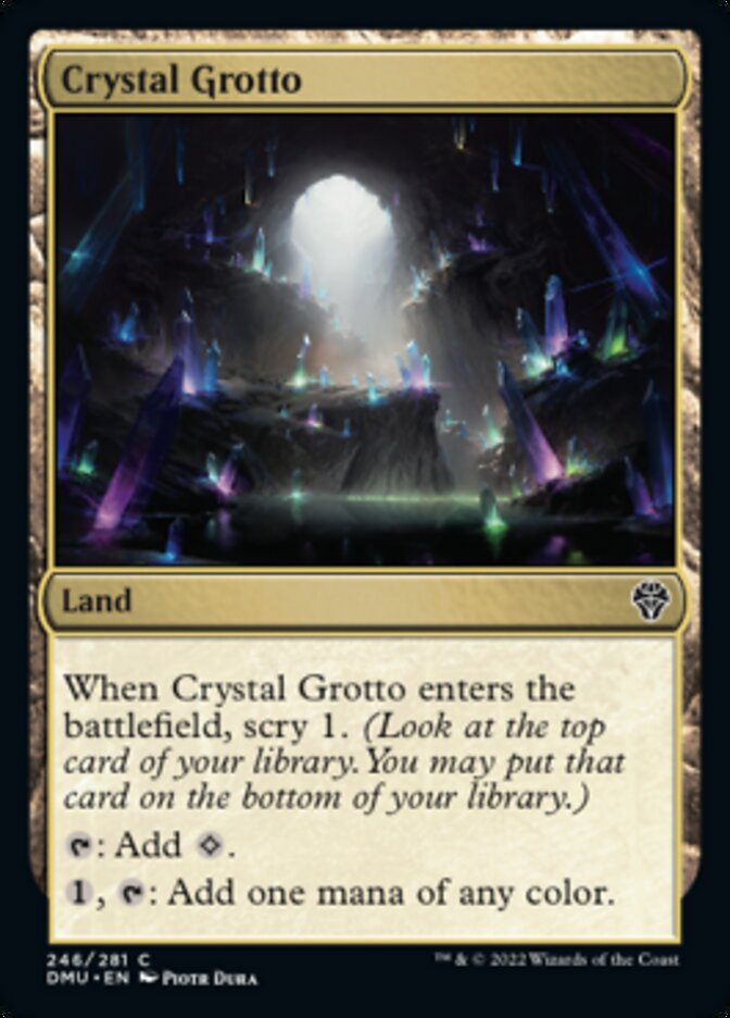 Crystal Grotto [Dominaria United] MTG Single Magic: The Gathering | Red Claw Gaming