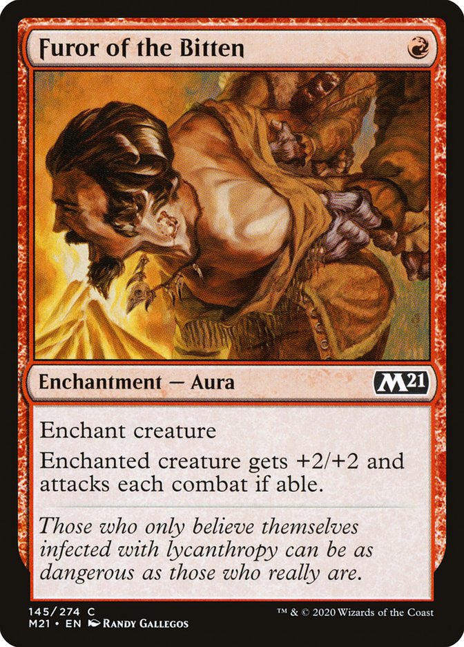 Furor of the Bitten [Core Set 2021] MTG Single Magic: The Gathering | Red Claw Gaming