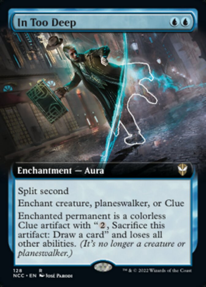 In Too Deep (Extended Art) [Streets of New Capenna Commander] MTG Single Magic: The Gathering | Red Claw Gaming