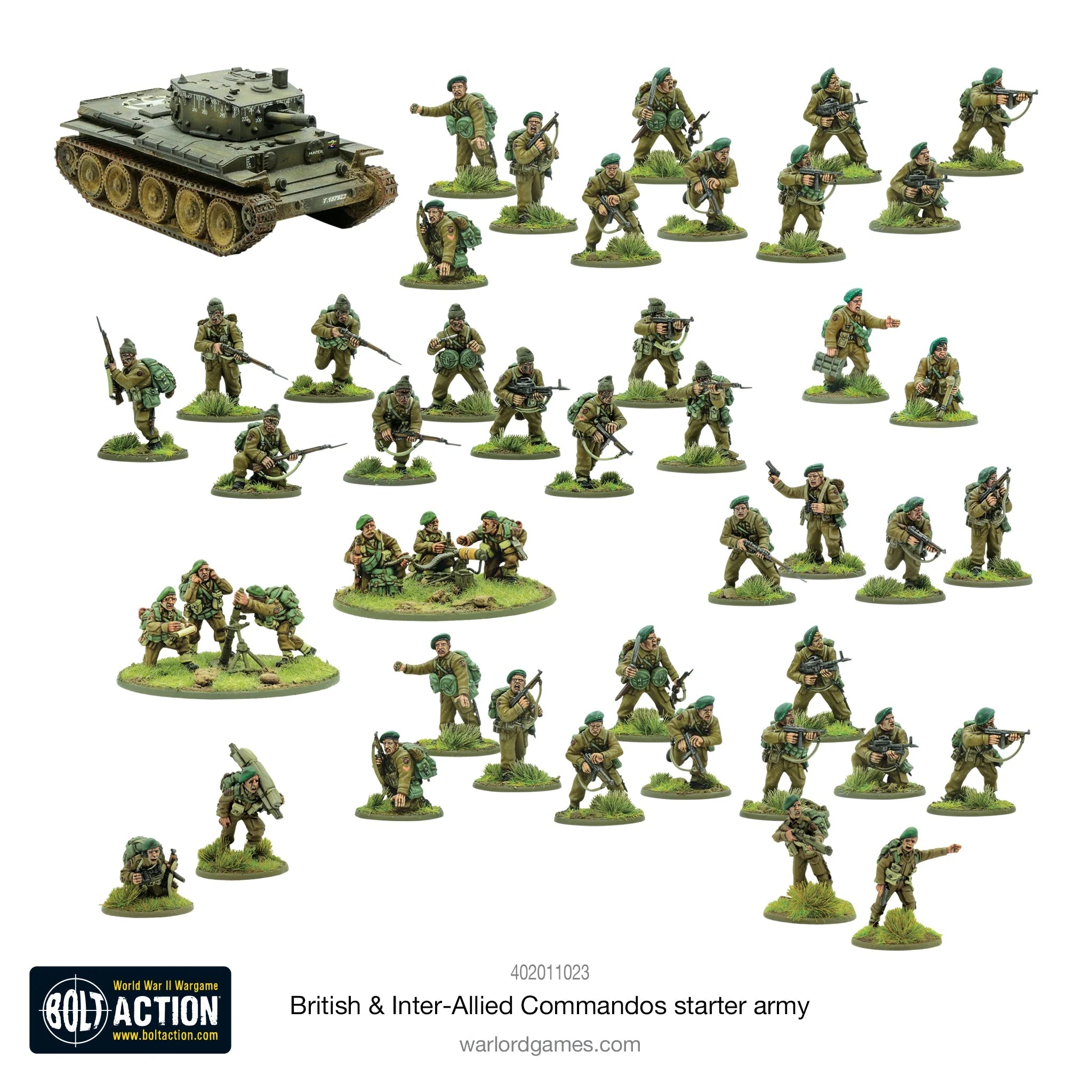 British & Inter-Allied Commandos Starter Army British Warlord Games    | Red Claw Gaming