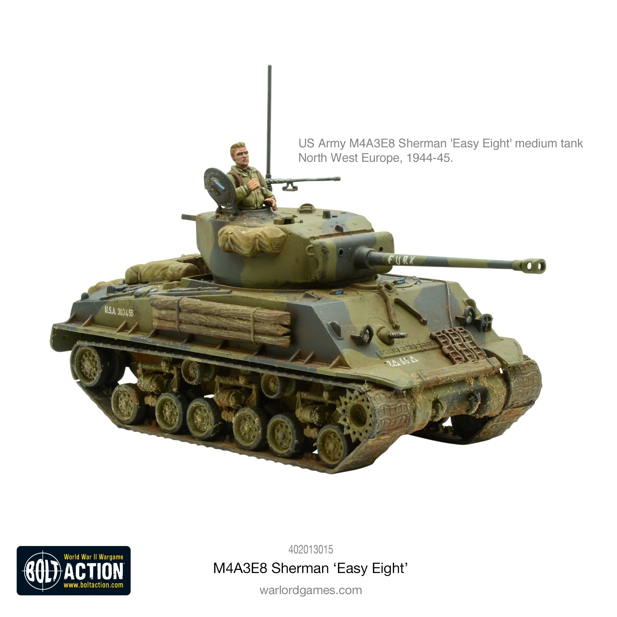 M4A3E8 Sherman 'Easy Eight' British Warlord Games    | Red Claw Gaming