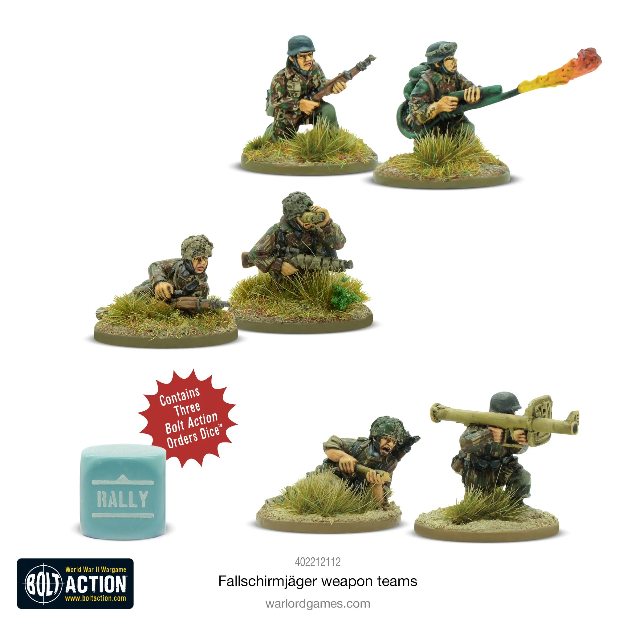 Fallschirmjager Weapons Teams Italian Warlord Games    | Red Claw Gaming