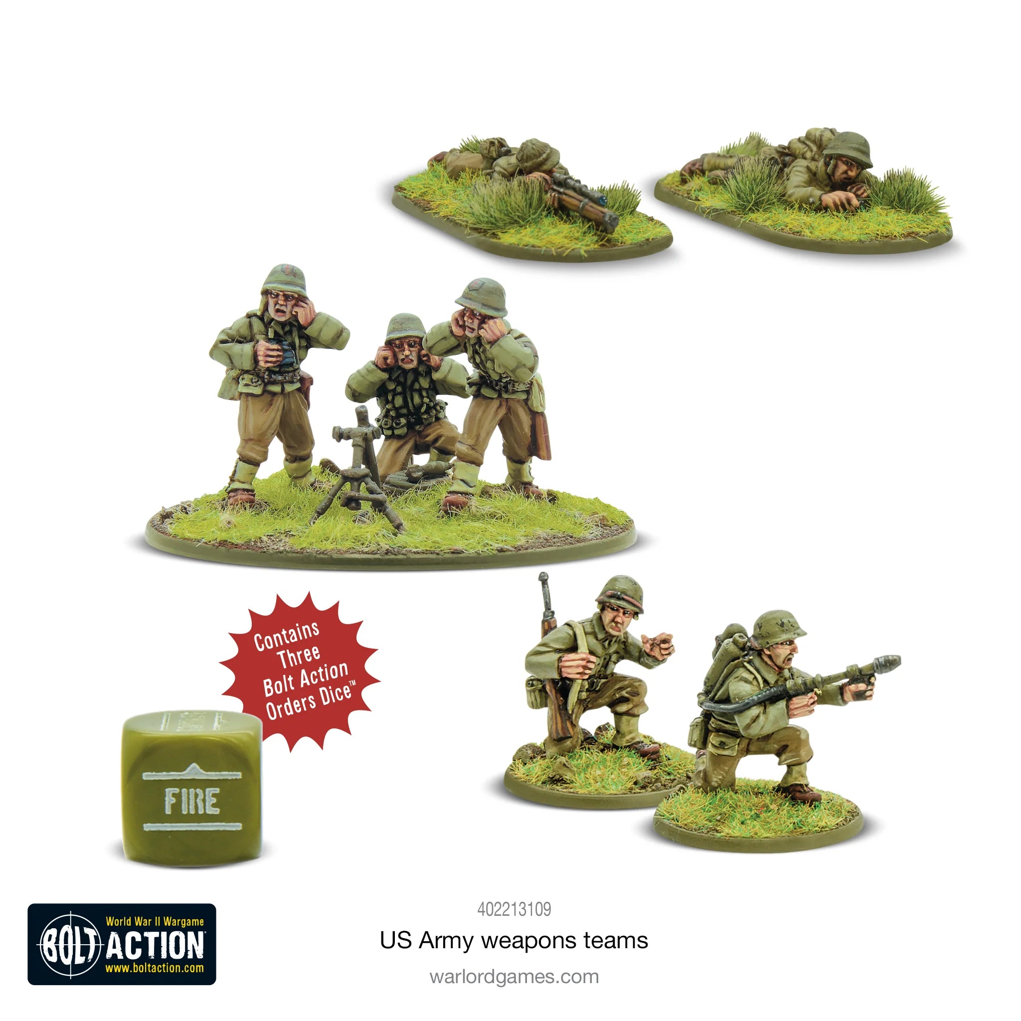 US Army Weapons Team Italian Warlord Games    | Red Claw Gaming