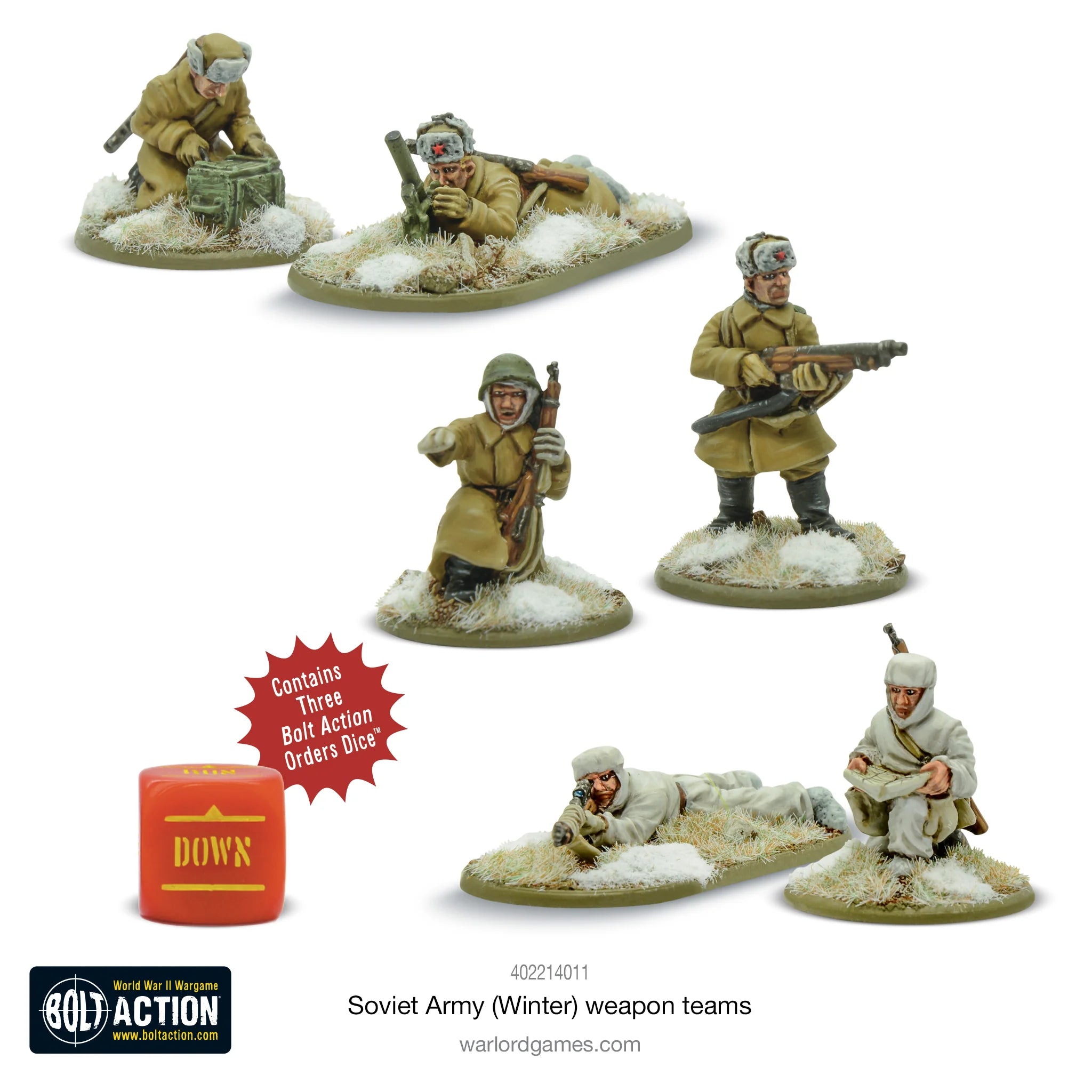 Soviet Army Weapons Teams (Winter) Italian Warlord Games    | Red Claw Gaming