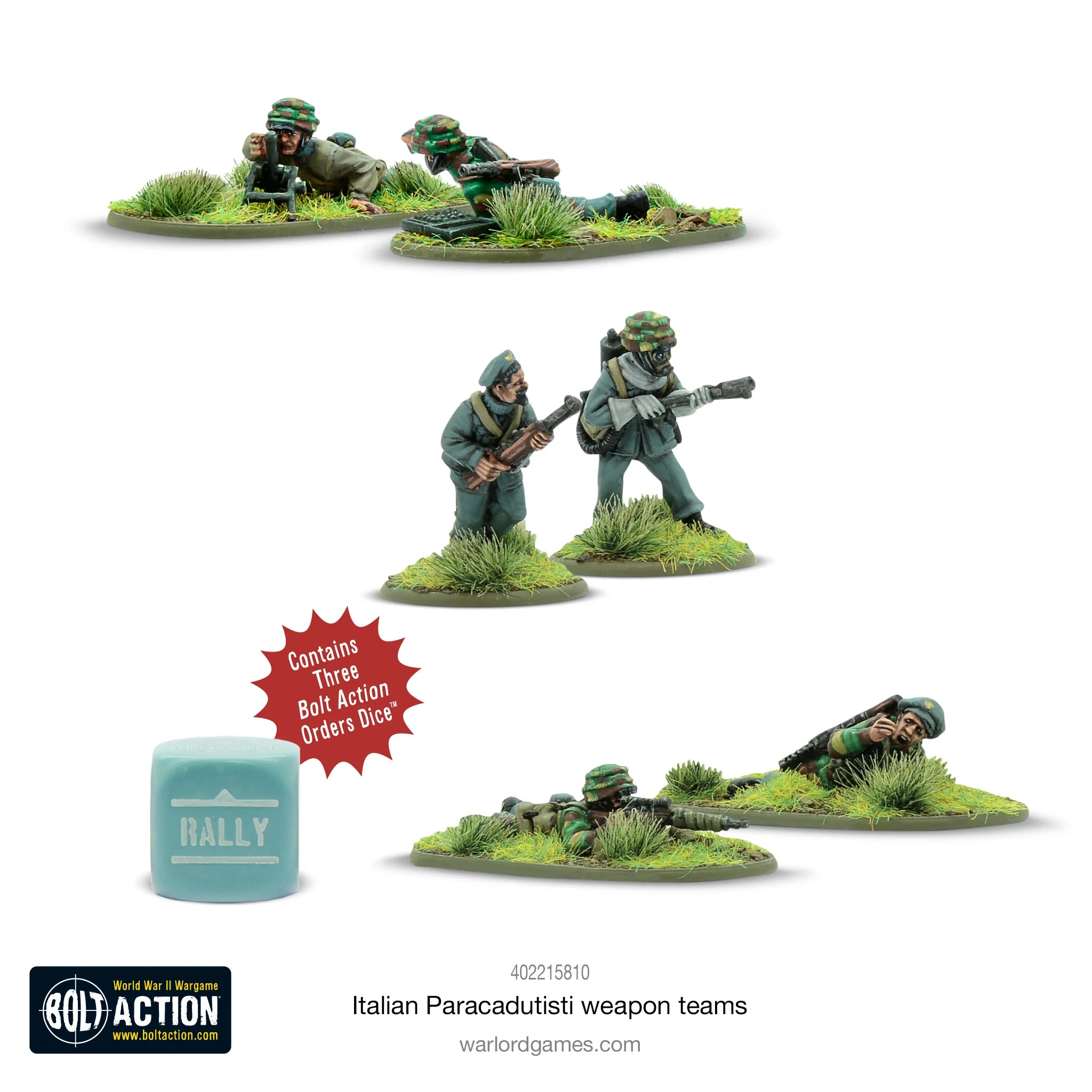 Italian Paracadutisti Weapons Team Italian Warlord Games    | Red Claw Gaming
