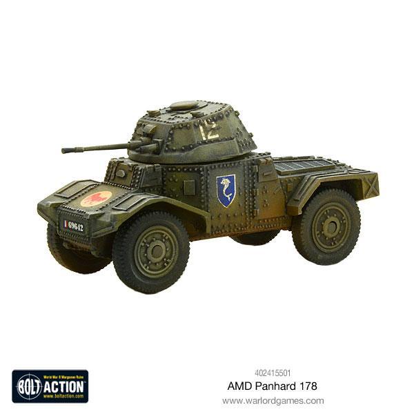 AMD Panhard 178 Armoured Car French Warlord Games    | Red Claw Gaming