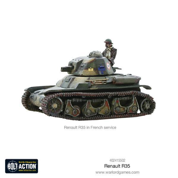 Renault R35 Light Tank French Warlord Games    | Red Claw Gaming