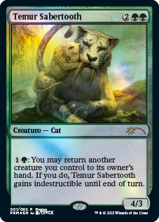 Temur Sabertooth [Year of the Tiger 2022] MTG Single Magic: The Gathering    | Red Claw Gaming