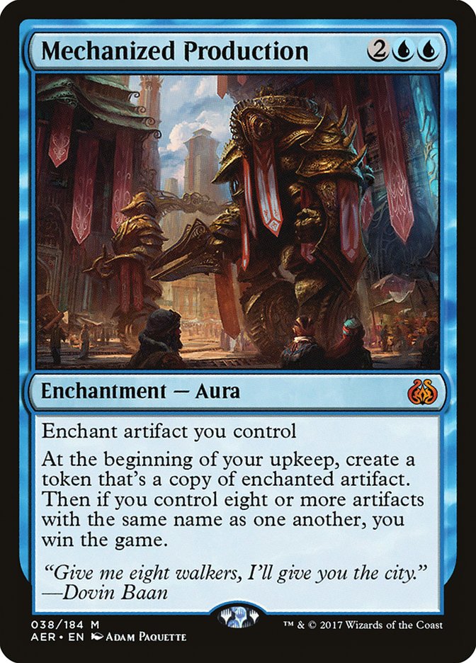 Mechanized Production [Aether Revolt] MTG Single Magic: The Gathering | Red Claw Gaming
