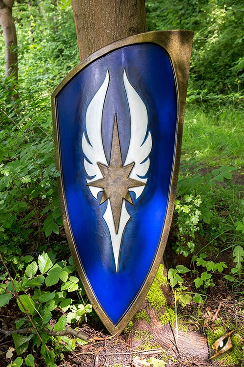 Elf Shield - Blue - 120x55 cm LARP Iron Fortress | Red Claw Gaming