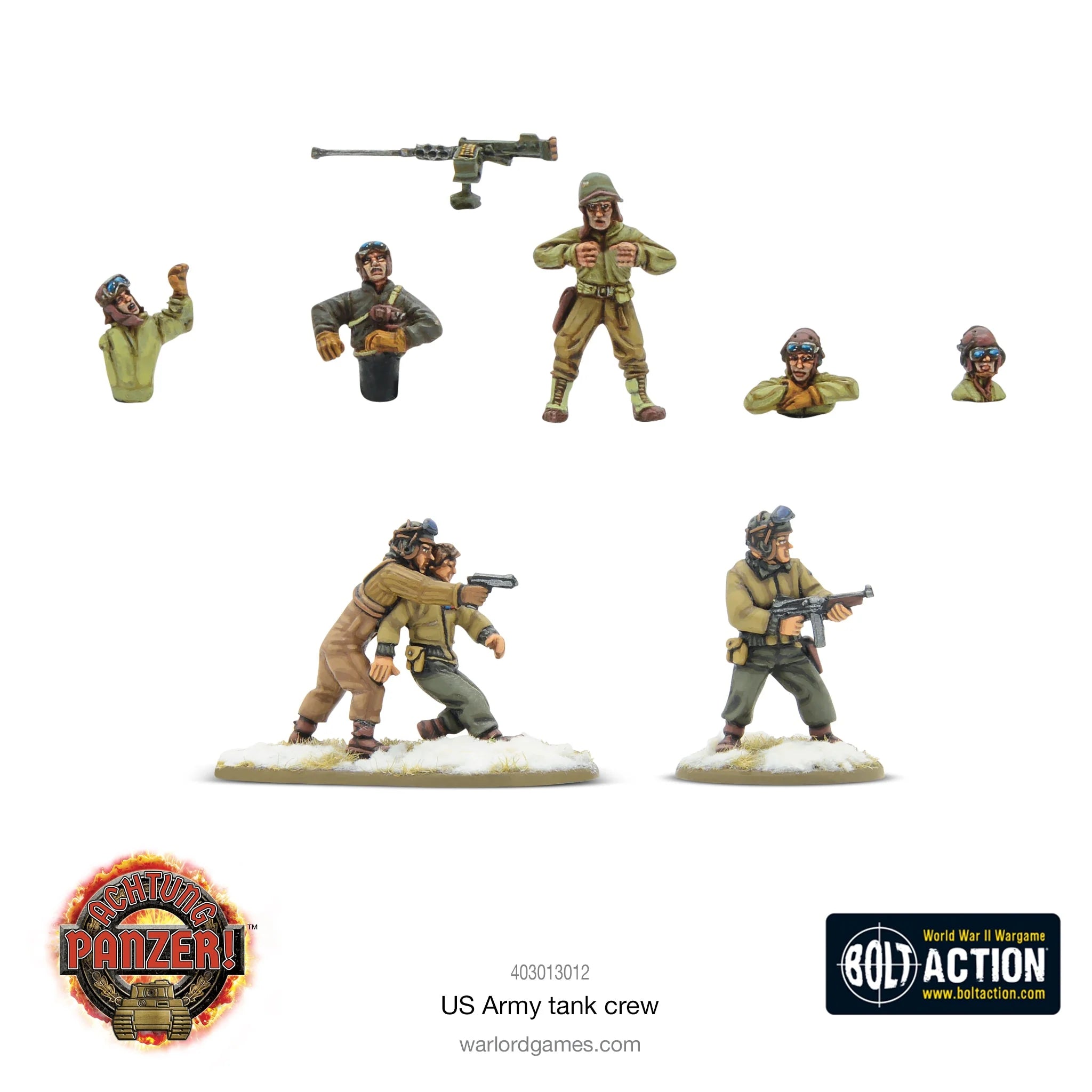 Achtung Panzer! USA Tank Crew American Warlord Games    | Red Claw Gaming
