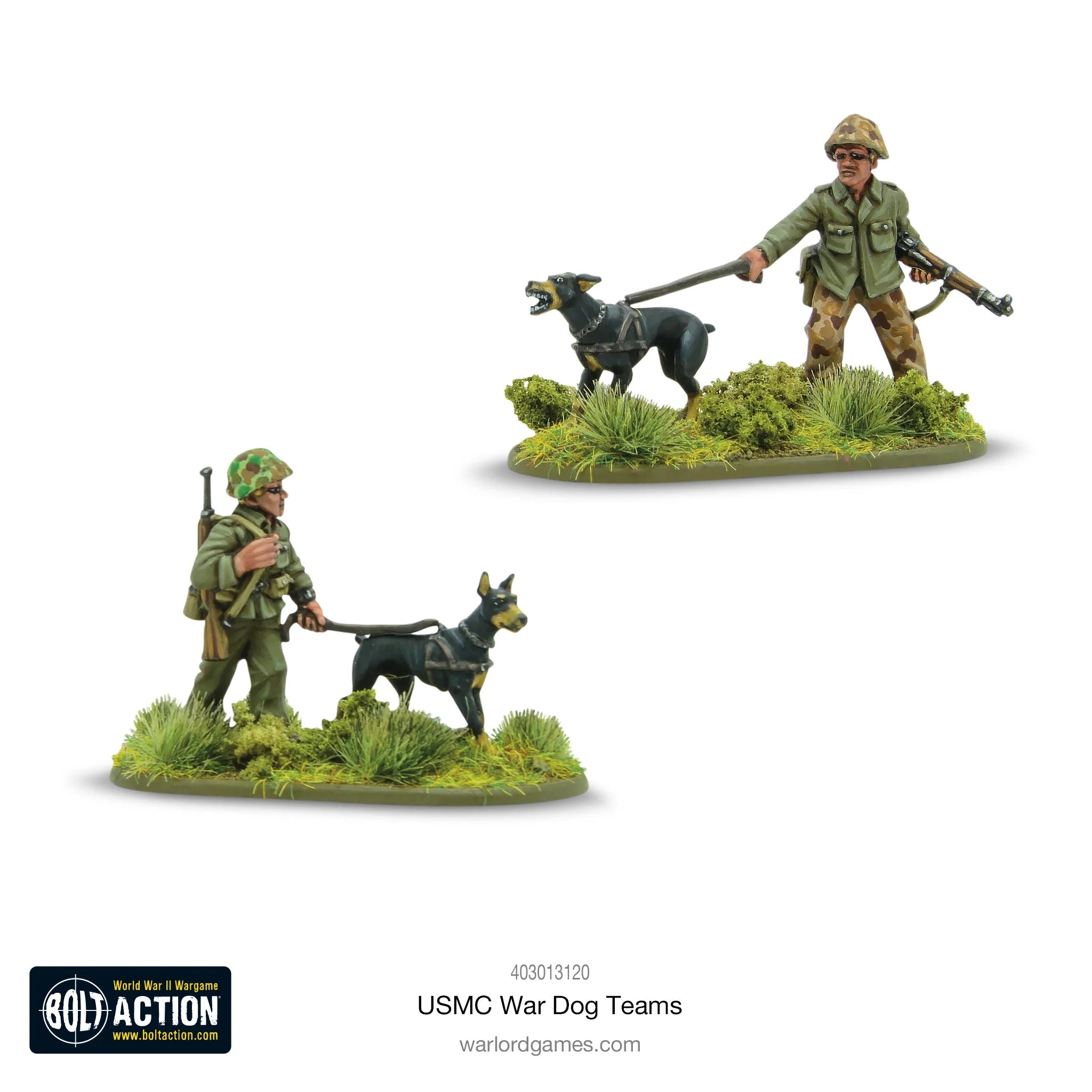 USMC War Dog Teams American Warlord Games    | Red Claw Gaming