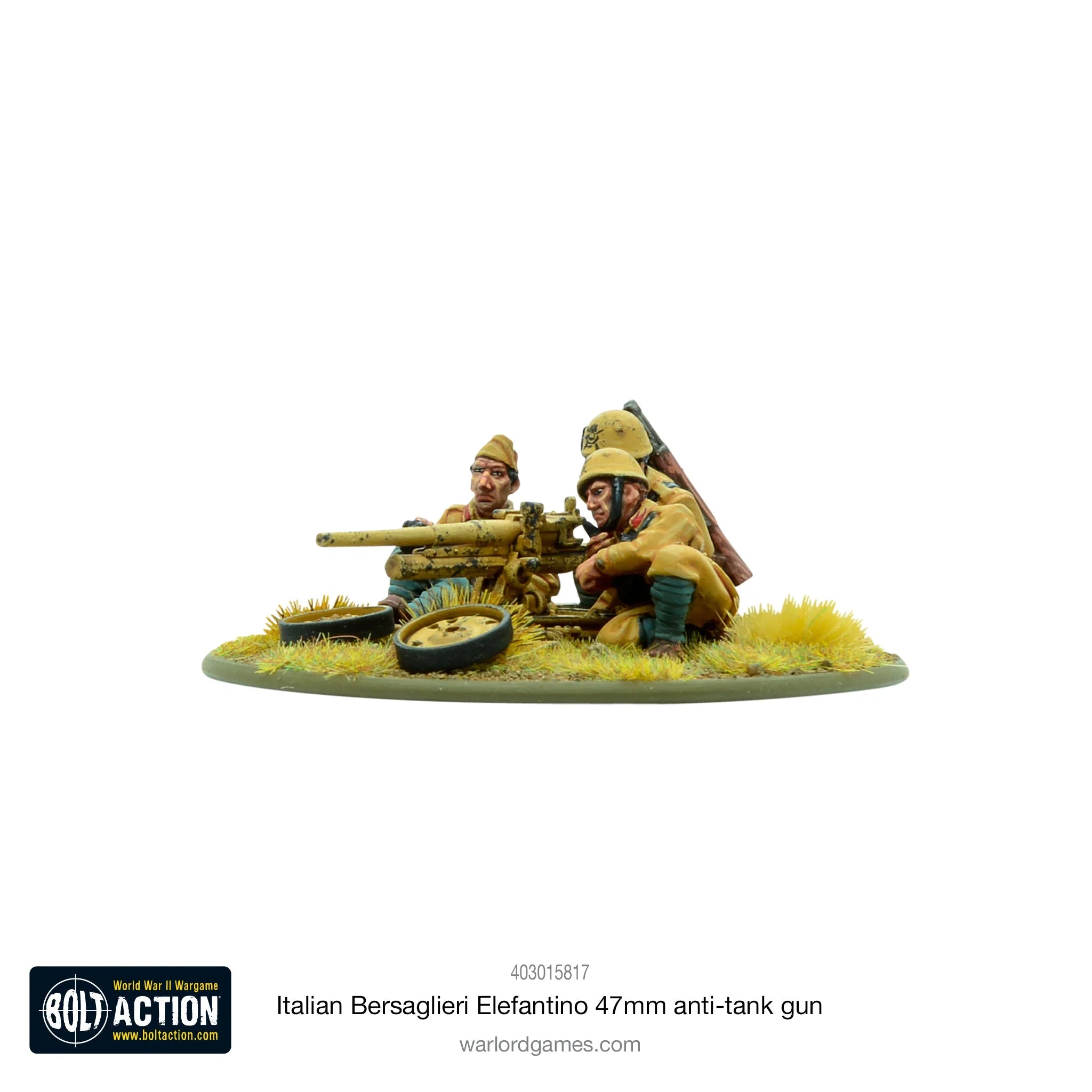 Italian Bersaglieri Elefantino 47mm Anti-Tank Gun Italian Warlord Games    | Red Claw Gaming