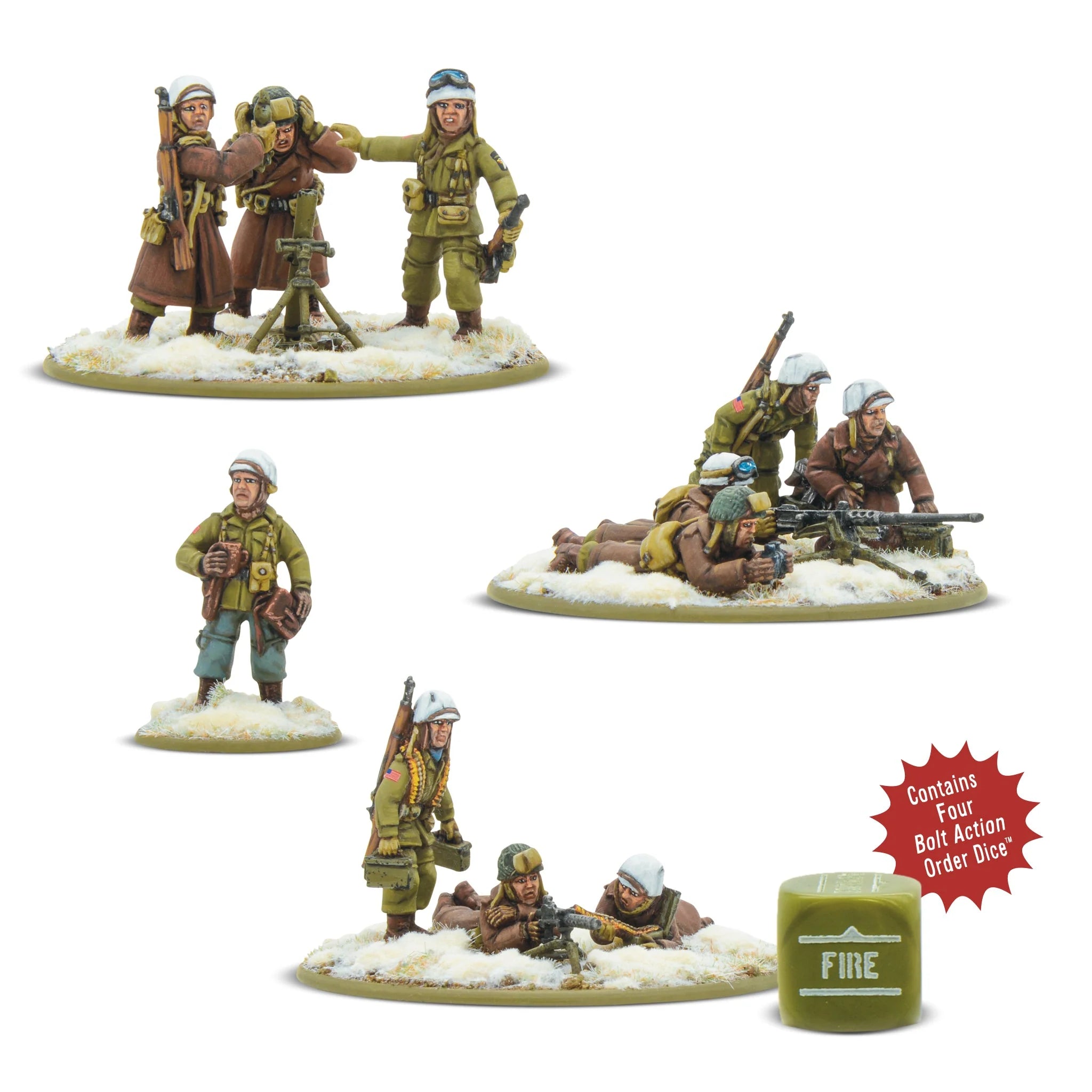 US Airborne (winter) Heavy Weapons Platoon American Warlord Games | Red Claw Gaming