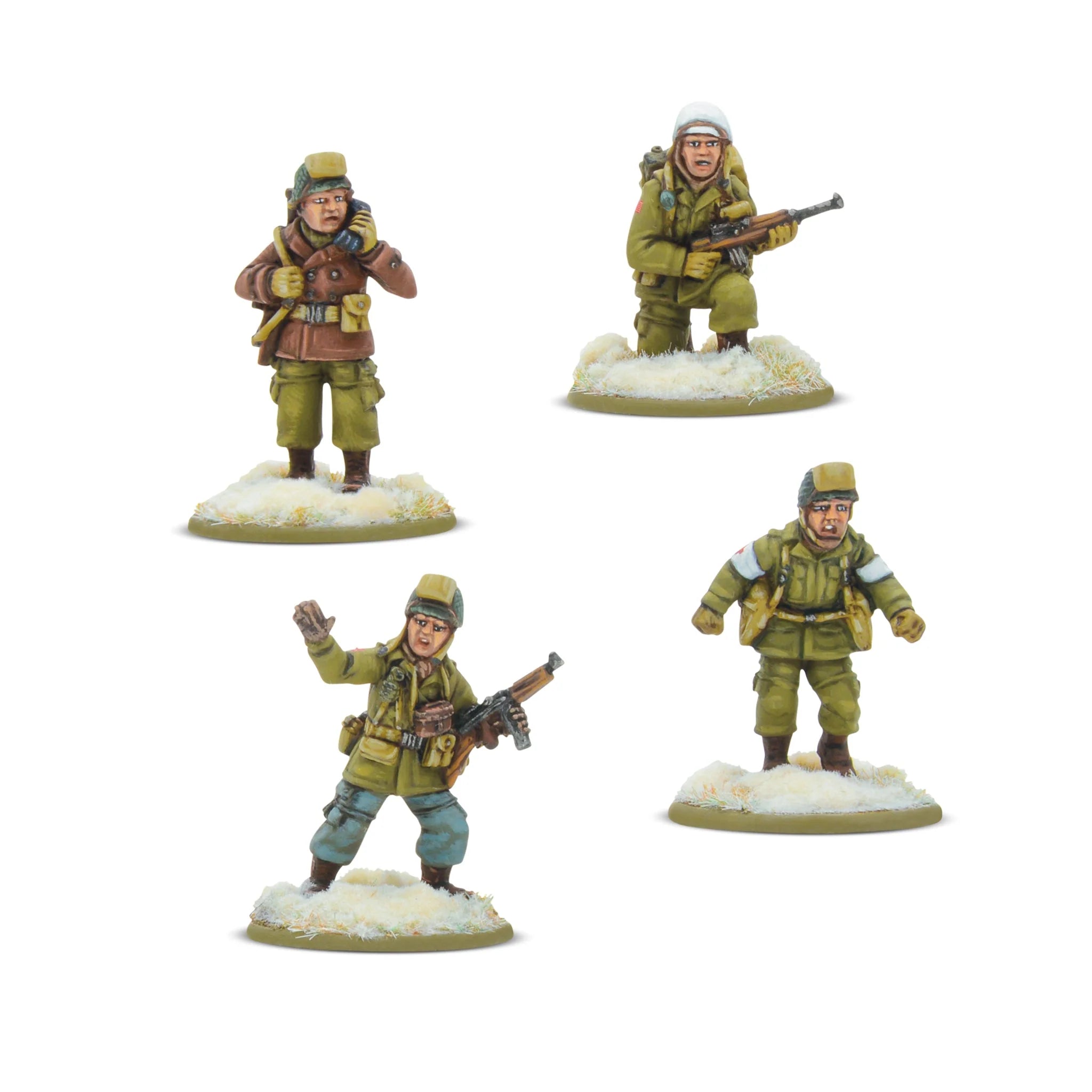 US Airborne (winter) HQ American Warlord Games | Red Claw Gaming