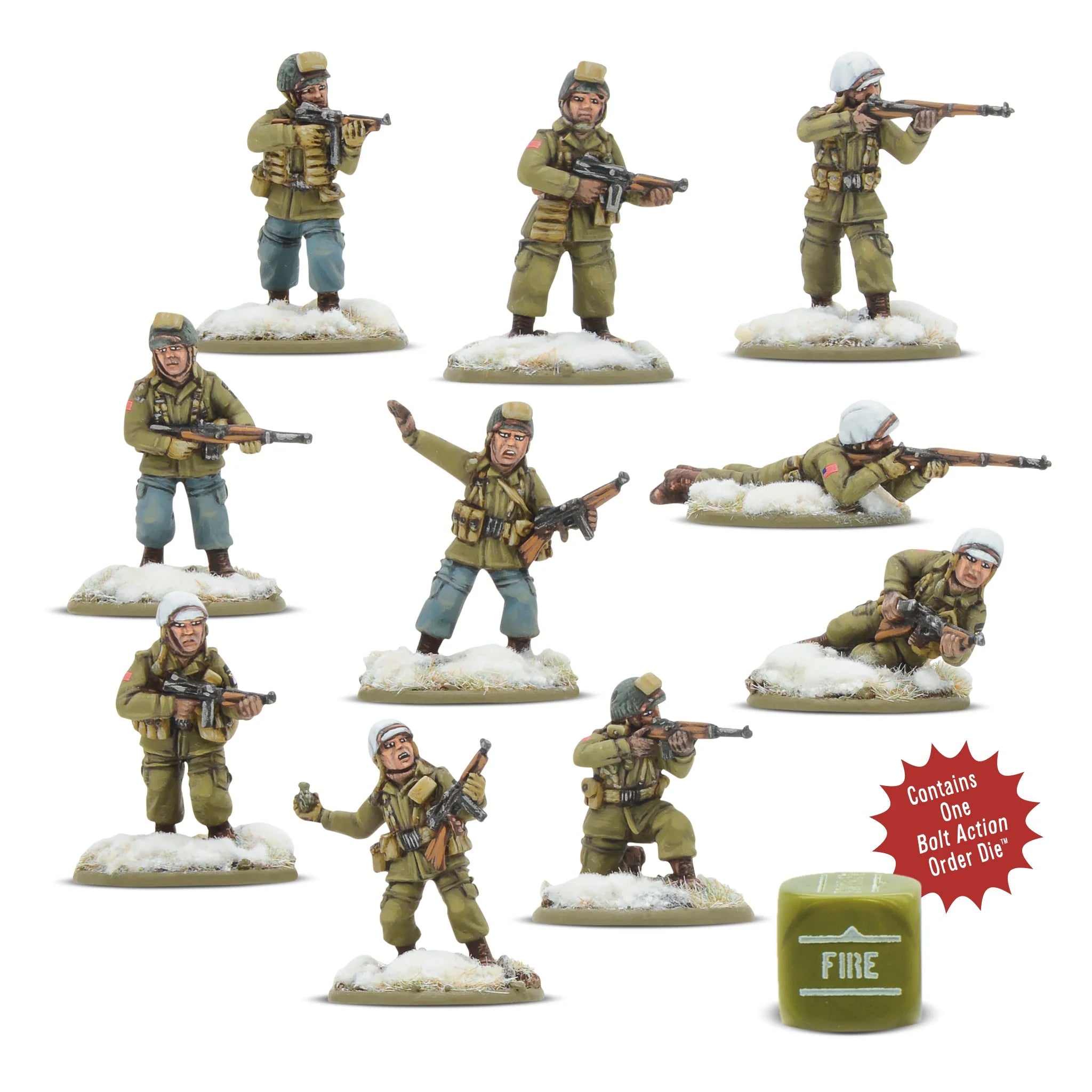 US Airborne (winter) Pathfinder Squad American Warlord Games | Red Claw Gaming