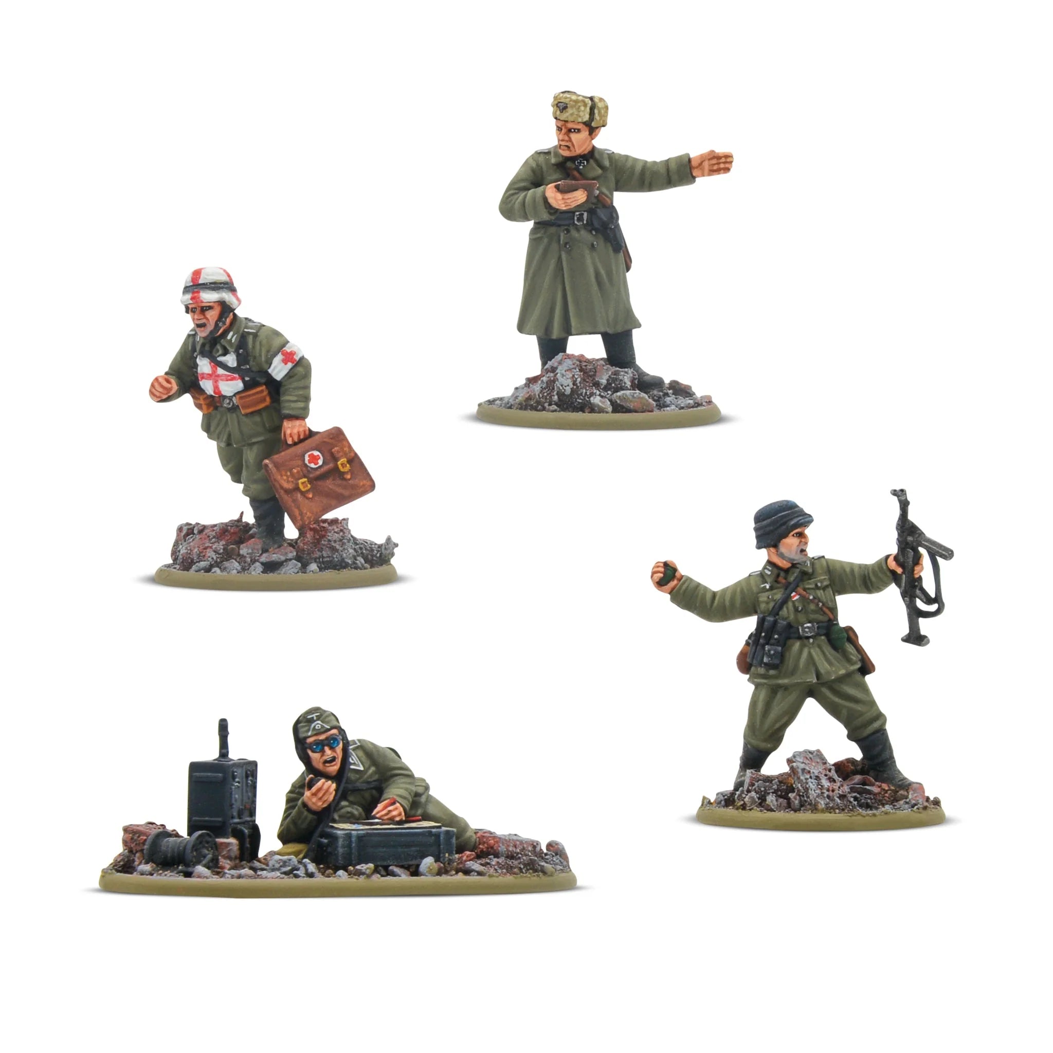 German Veterans Infantry HQ Preorder Warlord Games | Red Claw Gaming