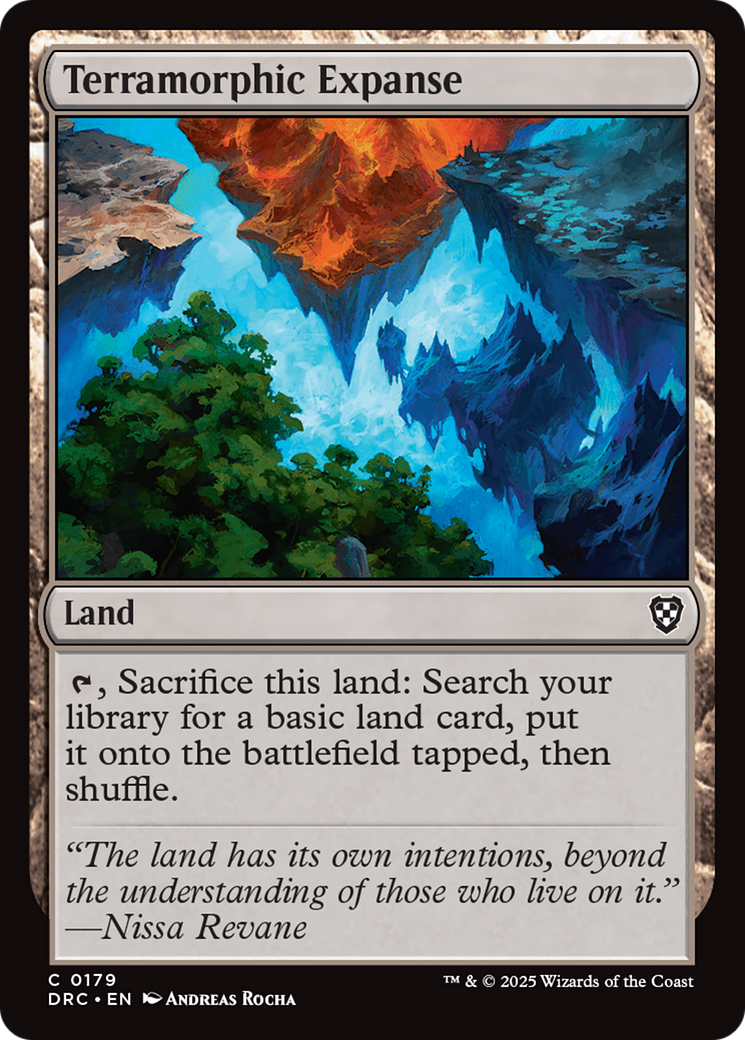 Terramorphic Expanse [Aetherdrift Commander] MTG Single Magic: The Gathering | Red Claw Gaming