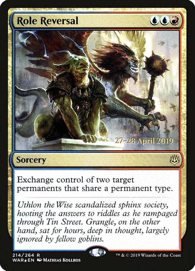 Role Reversal [War of the Spark Prerelease Promos] MTG Single Magic: The Gathering | Red Claw Gaming