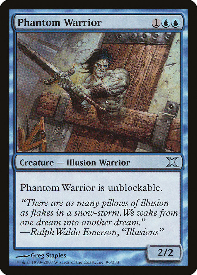 Phantom Warrior [Tenth Edition] MTG Single Magic: The Gathering | Red Claw Gaming