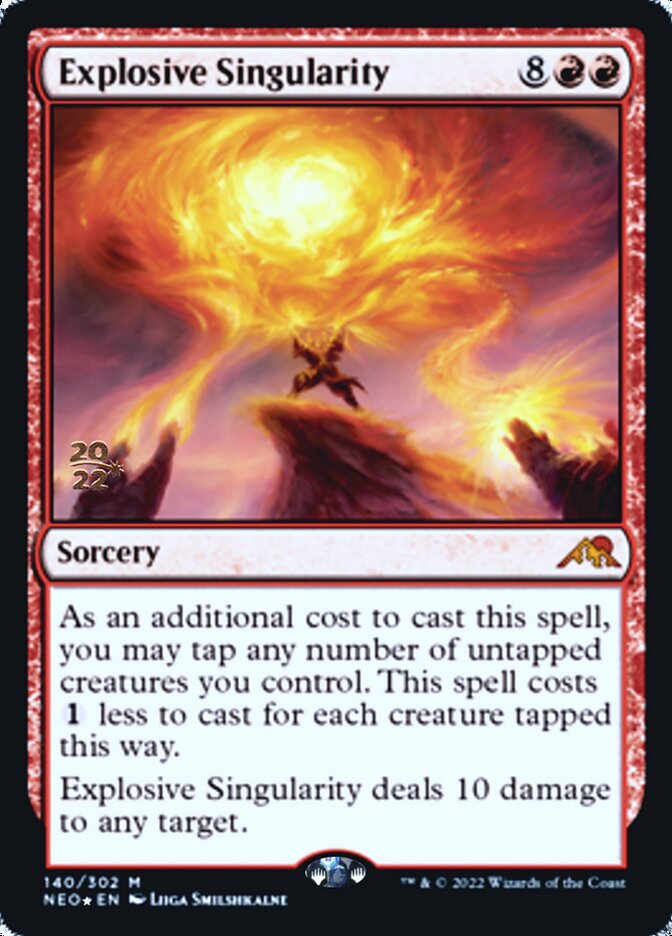 Explosive Singularity [Kamigawa: Neon Dynasty Prerelease Promos] MTG Single Magic: The Gathering | Red Claw Gaming