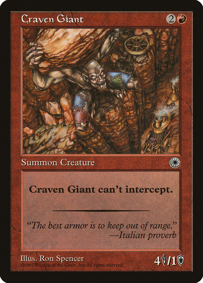 Craven Giant [Portal] MTG Single Magic: The Gathering | Red Claw Gaming