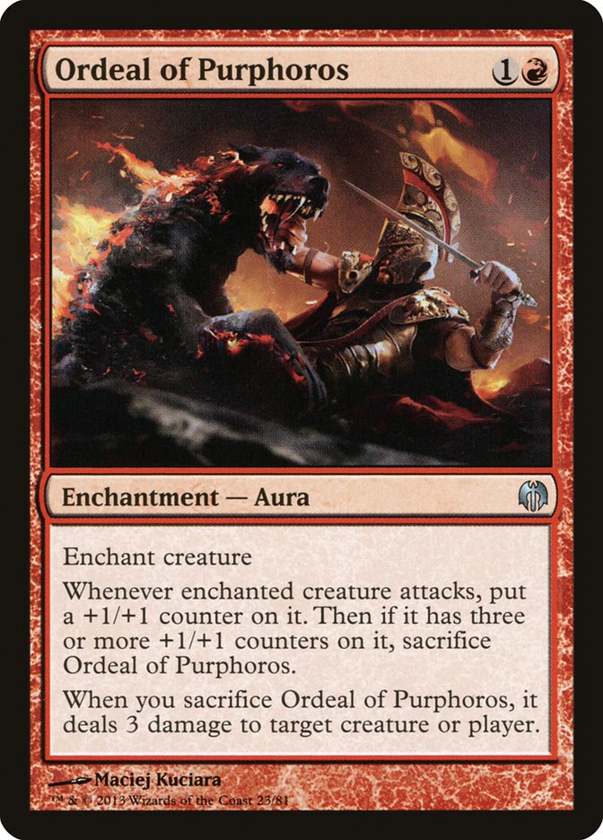 Ordeal of Purphoros [Duel Decks: Heroes vs. Monsters] MTG Single Magic: The Gathering    | Red Claw Gaming