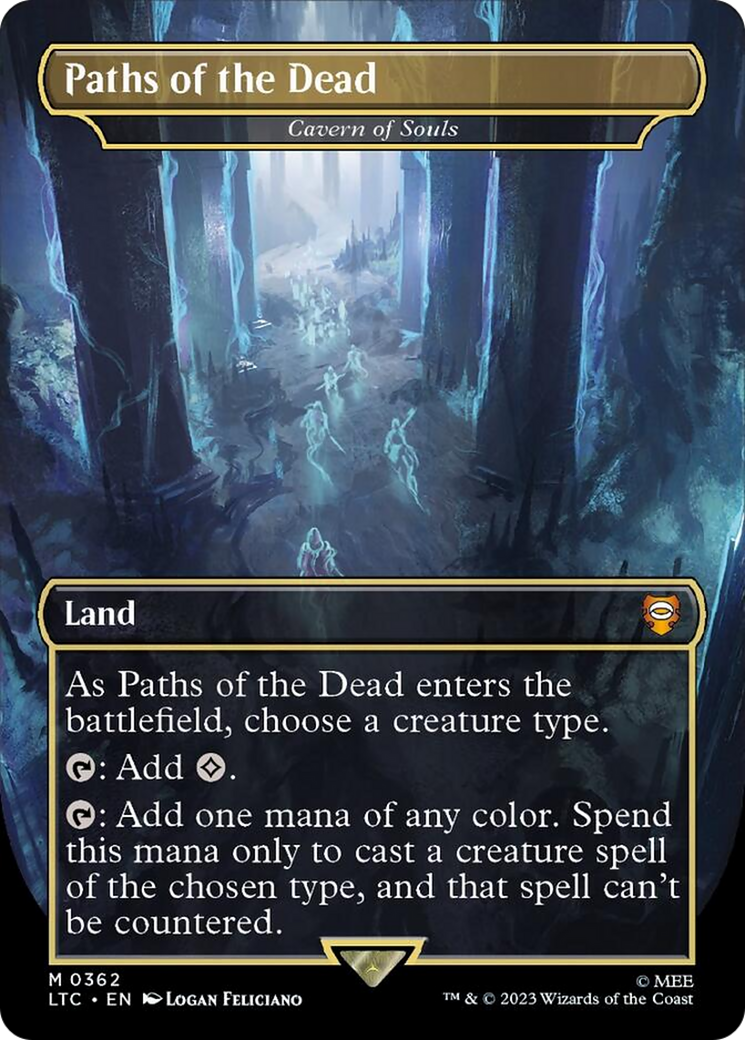 Paths of the Dead - Cavern of Souls (Borderless) (Surge Foil Realms and Relics) [The Lord of the Rings: Tales of Middle-Earth Commander] | Red Claw Gaming